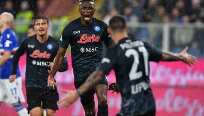 奥斯梅恩戴帽,那不勒斯狂胜弱旅